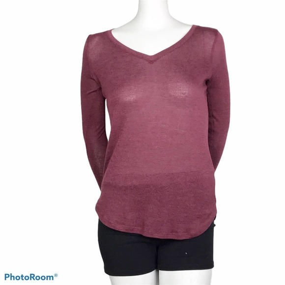 Abercrombie & Fitch maroon long sleeve tshirt - Picture 1 of 6